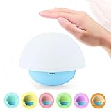 Anpress Tumbler Mushroom Design Colorful Night Light Touch Sensor Dimmable LED Nightlights with Softlight,Stronglight and 7 Colorful Light Best Gift for Baby Room, Bedroom, Nursery, Outdoor