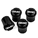 High-End Motorsports GMC Black Valve Stem Caps - Sierra - Yukon - Acadia - Terrain - Savana - Canyon - Denali