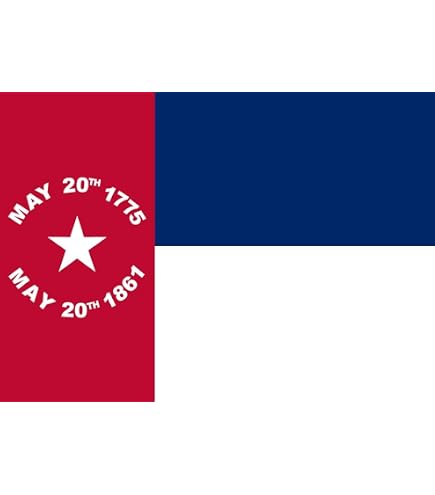 4LessCo 3x5 Ft North Carolina State Flag - Embroidered Nylon, Canvas Header, Double Stitched - View #3