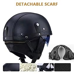 DJCALA Retro Street Motorcycle Helmet for Men