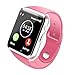 Smart Watch - 321OU Fitness Tracker Bluetooth Smart Watch Smartwatch Phone Fitness Tracker SIM SD Card Slot Camera Pedometer iPhone iOS Samsung LG Android Men Women Kids (Pink)