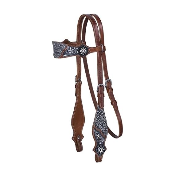 Silver-Royal-Jameson-Browband-Headstall-Black