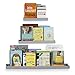 Wallniture Philly Floating Shelves for Wall, Wood Tray Kids' Bookshelf and Toy Storage Shelves Set of 3, Gray