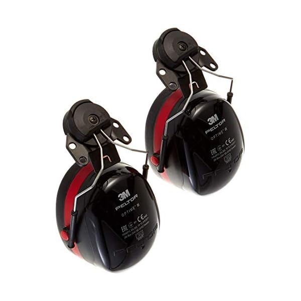 3M PELTOR Optime III KapselgehÃ¶rschÃ¼tzer, 34 dB, schwarz/rot, Helmbefestigung, EinheitsgrÃ¶Ãe, H540P3E-413-SV