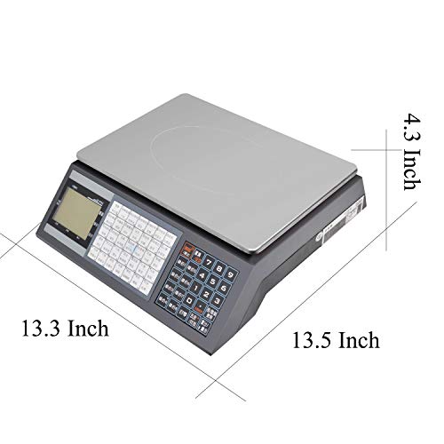 ZHONGJI Communication Scale 66lb / 30kg, Used for Foodï¼ŒMeat Fruitï¼ŒRetail, can be Connected to The Cash Register