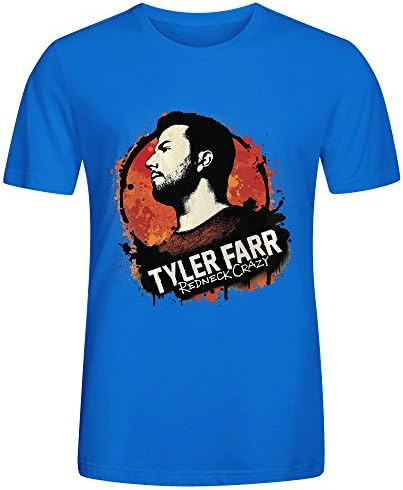 Tyler Farr Redneck Crazy T Shirt Men Blue