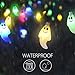VIVREAL Christmas Ghost String Multicolor 30 LED Fairy Lights 8 Modes Battery Operated w/Remote Timer 21.3 Ft Waterproof Decorations Outdoor, Multi