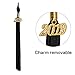 GraduationMall Shiny Adult Graduation Cap with 2018 Tassel (2019 optional) Black