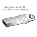 Moreslan 32GB Waterproof USB Flash Drive Aluminum Memory Stick USB Drive Pen Drive High Speed Card Reader for Computers Tablets and Other USB Devices-Silver (chkjnvjfnkj2)
