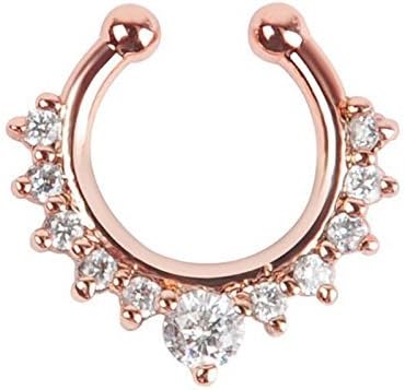 Cubic Zirconia Stylish Nose Ring for Women and Girls