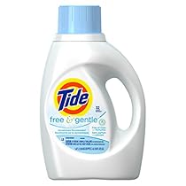 Tide Free & Gentle Liquid Laundry Detergent, Unscented, 1.47 L (32 Loads)