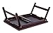 BirdRock Home Bamboo Lap Tray with Black Top | Foldable Breakfast Serving Bed Tray | Lap Desk with Wide Tilting Top | Laptop Stand | Walnut