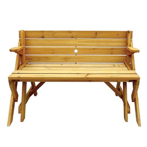 Leisure Season Folding Picnic Table and Bench, Solid Wood, Decay Resistant Buy Online in UAE