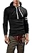 Grin&Bear Men's Long Sleeve Hoodie, Black Printed, M, GB101