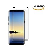 DeFitch [2 Pack] Galaxy Note8 Screen Protector, [3D Curved Edge][Case Friendly] Ultra Clear 9H Hardness Tempered Glass Screen Protector Bubble-Free Film for Samsung Galaxy Note 8 [black]