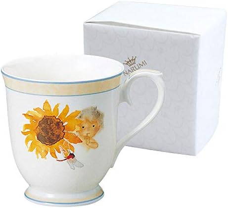 アウトレット品 Narumiオリジナル包装済 Narumi ナルミ マグカップ ひまわりとあかちゃん いわさきちひろ 日本製 電子レンジ温め 食洗機対応 290cc 2635az