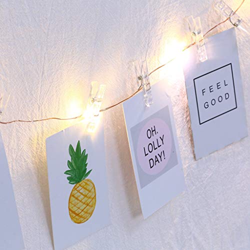 Beyonds Photo Clip LED Lights, 20/50/100 Bulbs Hanging Picture Lamp for Garden Wall Bedroom Lawns Christmas Indoor & Outdoor Decoration, Home Terrace Party Bar Decor