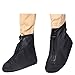 Waterproof Shoe Covers Reusable Shoes Covers Protective Zippered High Elastic Fabric Thicken Sole Slip-resistant