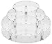 YestBuy Cake Pop Display Stand, 36 Hole Cake Pop Holder, Lollipop Holder for Weddings, Birthday Parties, Anniversaries Gift, Halloween, Christmas Candy Decorative (Clear)