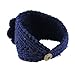 Voberry® Women Crochet Headband Knit Hairband Flower Winter Ear Warmer Headwrap (DarkBlue)