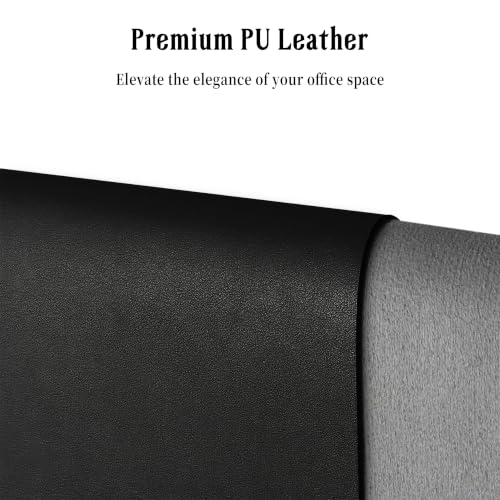 Xcdhemde® Desk Mat 80 x 40 cm, Desk Protector Black | Desk Mat, Waterproof, Non-Slip, XXL, PU Leather, for Keyboard, PC, Laptop, Suitable for Gaming, Office, Home