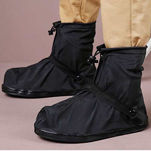 Shoe Covers, Waterproof Overshoes Reusable Slip Resistant, Rainy Gear Shoe Cases, Thick Rain Boots Socks, Outdoor Cycling Hiking