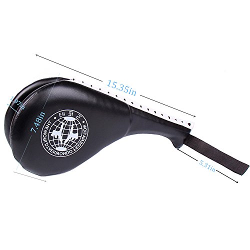 BreaDeep Durable Taekwondo Karate Kickboxing TKD Kicking Pad Practice Kick Target Training -Black - Thumbnail 2