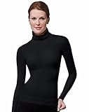Spanx Womens On Top & In Control Turtleneck Top, M, Black