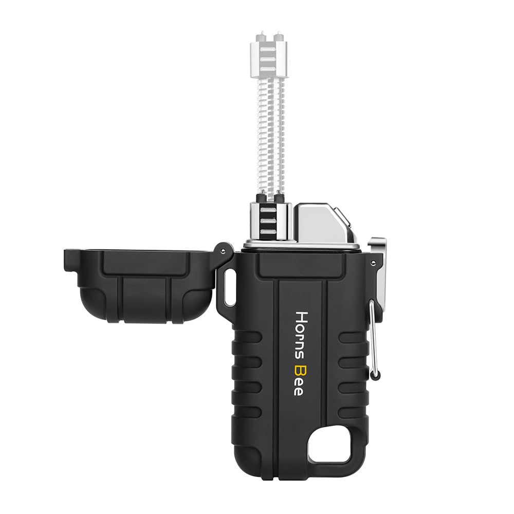 Horns Bee Windproof Electric Lighter - Plasma Lighters with Long Flexible  Neck, Rechargeable Electric Candle Lighters, Waterproof Torch Lighter,  Camping Accessories Survival Hiking Gear (Black) in Oman | Whizz Lighters
