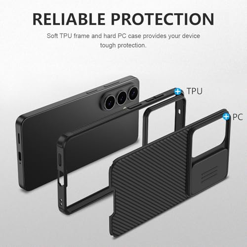 AROYI Case Compatible with Samsung s26 5G, Slide Camera Cover Case for Samsung Galaxy s26 5G - Black