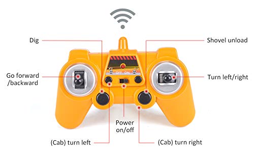 DOUBLE  E RC Trucks Remote Control Excavator Tractor with 800mAh Battery Metal Shovel 2.4GHz Control Construction Toys - Thumbnail 7