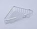 Hane HANEBATH Stainless Steel Single Tier Corner Shower Caddy Wall Mount Storage, Polished Chrome