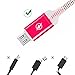 Micro USB Cable, Earfly Charging Cable& Android Cable 3FT with High Speed for Samsung Galaxy S7 Edge/S6/S5/S4,Note 4/3,HTC,LG,Tablet and More.(Red)