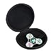 Iuhan Gift For Fidget Hand Spinner Triangle Finger Toy Focus ADHD Autism Data Earphone Cable Earphone Headphone Bag Box Carry Case Packet (Black)