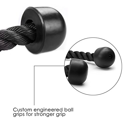 Elemart-Heavy-Duty-Tricep-Rope-Attachment-27inch-Non-Slip-V-Shaped-Press-Down-Bar-Pull-Down-Handle-Attachment-for-Triceps-Workout-Fitness-Body-Building-Gym-Equipment-Exercise-Machine-Attachment