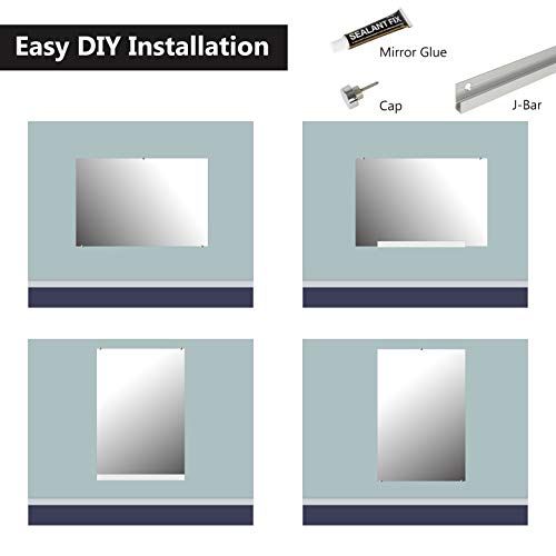 Hans WallMounted Activity Mirror for Gymnastics,Fitness(48"X32") (1