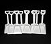 24 of The Orginial Small Toy Plastic Shovels White, Made in America, 7 Inches Tall, 24 I Dig You Stickers