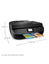 Impresora para fotos todo en uno HP Officejet 4650, inalámbrica, impresión móvil con Ink Ready (F1J03A), Negro