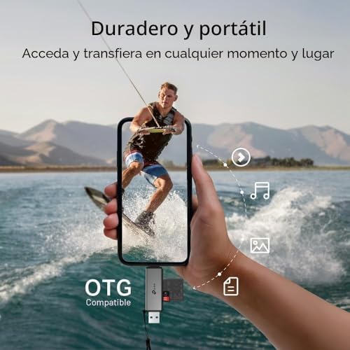 UA430D - Lector de Tarjetas USB, 5 Gbps, Plug & Play, SD y microSD