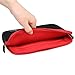7-8 inch Tablet Sleeve, Evecase® 7~8 inch Tablet Ultra-Portable Neoprene Zipper Carrying Sleeve Case Bag with Accessory Pocket - Black/Red
