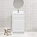 Design House 531723 Wyndham Ready-To-Assemble White 1 Door Vanity, 18-Inches Wide by 31.5-Inches Tall by 16-Inches Deep