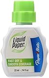 Paper Mate Liquid Paper Fast Dry Correction Fluid, 22 mL, 12 Count