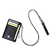SOS EDC Minimalist Saffiano Leather RFID Blocking Anti-theft Wallet with Removable Chain