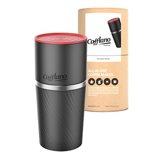 Cafflano Klassic- Portable All-in-One Pour Over Coffee Maker (Black) Home & Kitchen, Kitchen & Dining, Coffee, Tea & Espresso