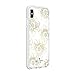 Kate Spade New York Reverse Hollyhock Case for iPhone Xs Max - Defensive Hardshell with White Bumper
