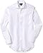 Amazon Brand - Buttoned Down Men's Classic-Fit Spread Collar Solid Pinpoint Dress Shirt, Supima Cotton Non-Iron