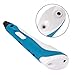 Soyan Standard 3D Printing Pen for Kids, With ABS Filament Sample and Drawing templates (Blue)