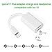iphone Splitter & Dual Lightning Adapter JUNLEI 2 Lightning Port Headphone Apple Audio and Charge Adapter Accessories for iPhone 7/7 Plus (White)