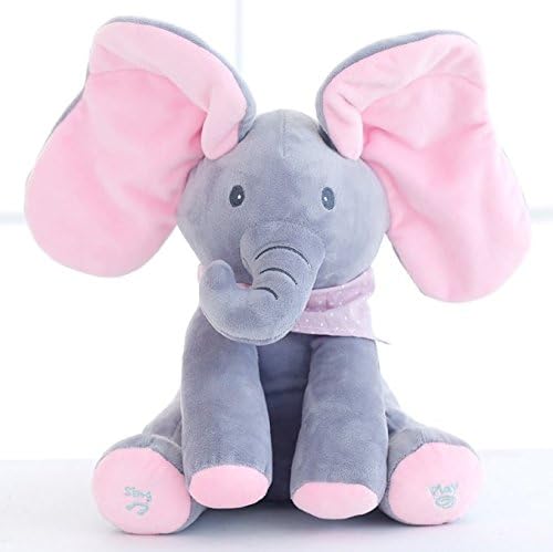 The Original Elephant Peek A Boo Animated Flappy Plush Toys