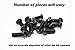 Black Complete Motorcycle Fairing Bolt Kit For Honda CBR600F4i 2001-2003 Body Screws, Fasteners, and Hardware